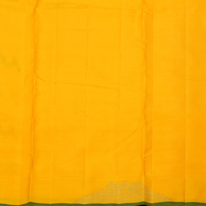 Hayagrivas Handloom Vibrant Yellow Ten Yards Kanjivaram Silk Saree BE357-SBS