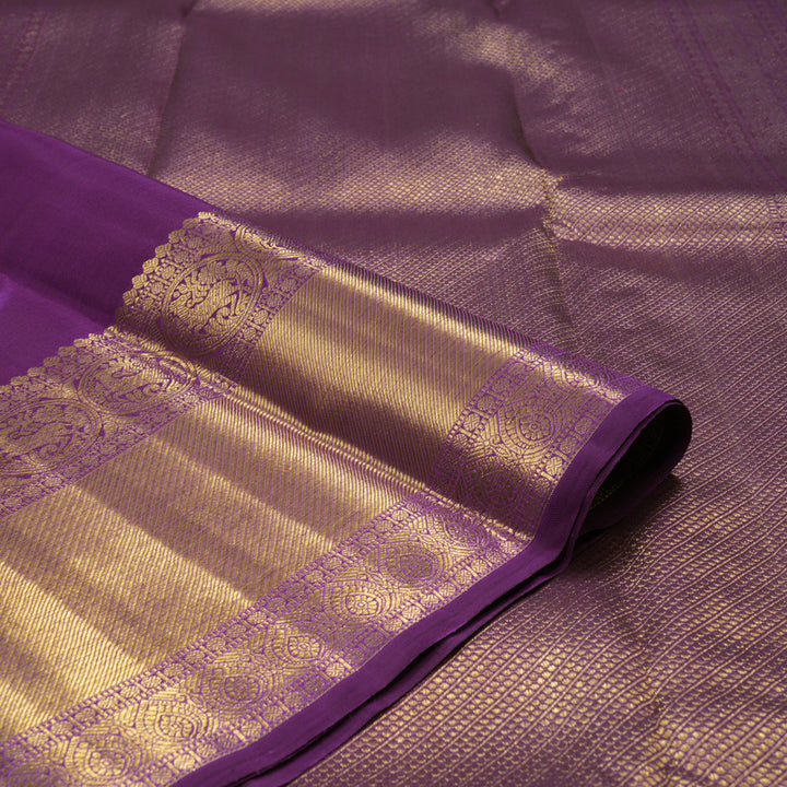 Hayagrivas Handloom Violet Kanjivaram Silk Saree BE362-SBS