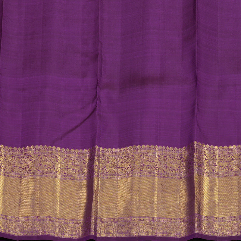 Hayagrivas Handloom Violet Kanjivaram Silk Saree BE362-SBS