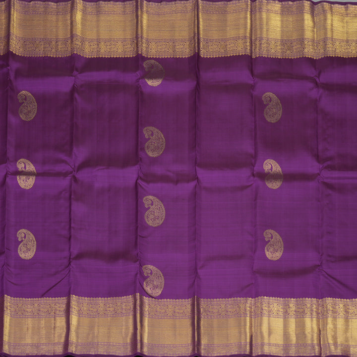 Hayagrivas Handloom Violet Kanjivaram Silk Saree BE362-SBS