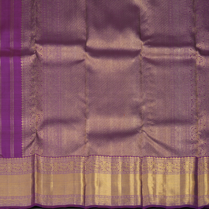 Hayagrivas Handloom Violet Kanjivaram Silk Saree BE362-SBS