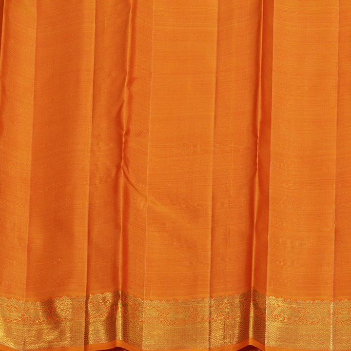 Hayagrivas Handloom Rose Pink Kanjivaram Silk Saree with Orange Border BE368-SBS