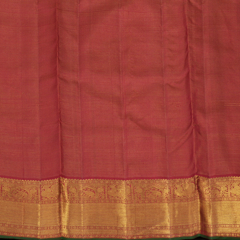 Hayagrivas Handloom Maroon Ten Yards Kanjivaram Silk Saree BE371-SBS