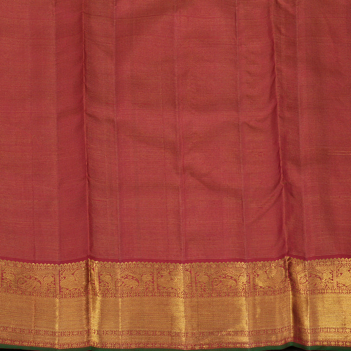 Hayagrivas Handloom Maroon Ten Yards Kanjivaram Silk Saree BE371-SBS