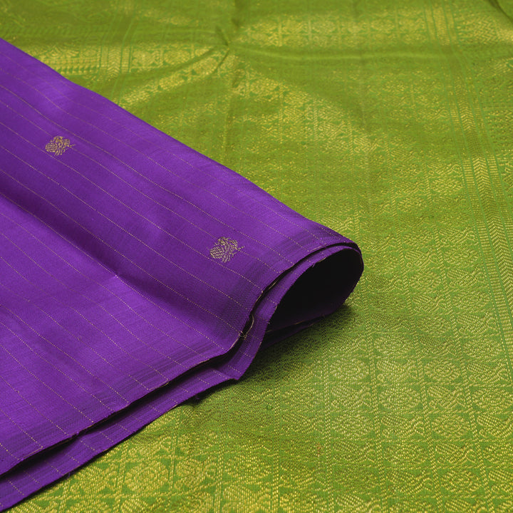 Hayagrivas Handloom Violet Kanjivaram Silk Saree BE390-SBS
