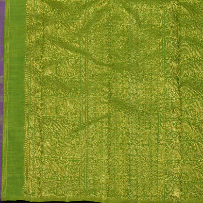 Hayagrivas Handloom Violet Kanjivaram Silk Saree BE390-SBS