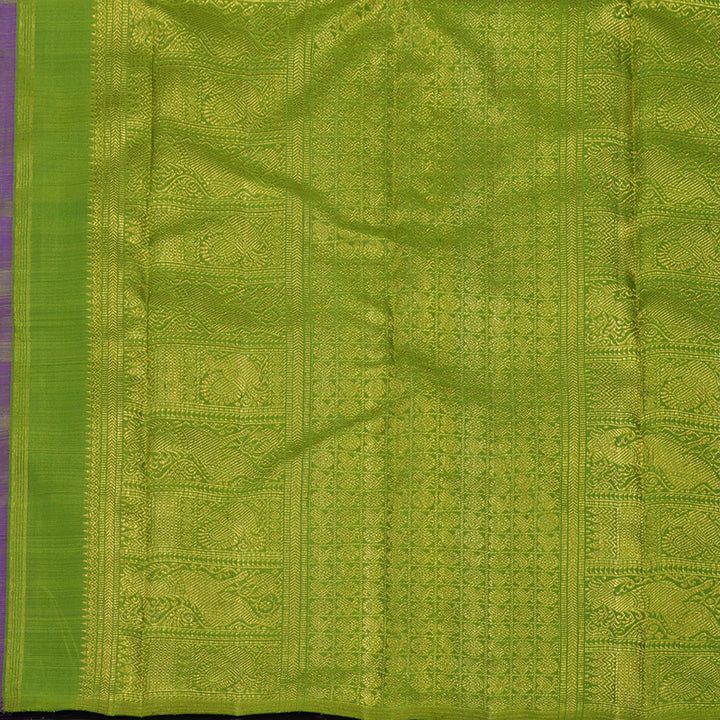 Hayagrivas Handloom Violet Kanjivaram Silk Saree BE390-SBS