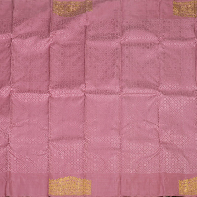 Hayagrivas Handloom Rose Pink Kanjivaram Silk Saree BE393-SBS