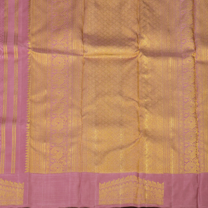 Hayagrivas Handloom Rose Pink Kanjivaram Silk Saree BE393-SBS