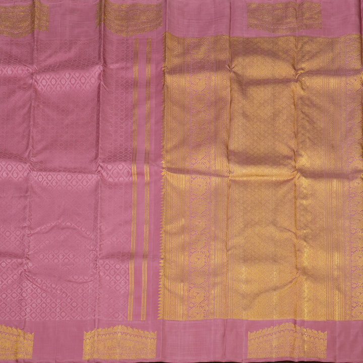 Hayagrivas Handloom Rose Pink Kanjivaram Silk Saree BE393-SBS