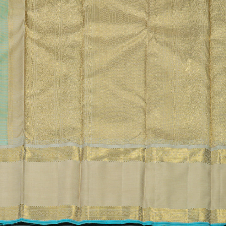 Hayagrivas Handloom Kanjivaram Silk Saree in Pista Green with Rettapet BE430-SBS
