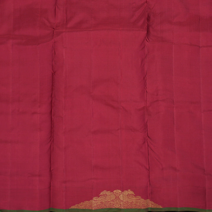 Hayagrivas Handloom Maroon Ten Yards Kanjivaram Silk Saree BE433-SBS