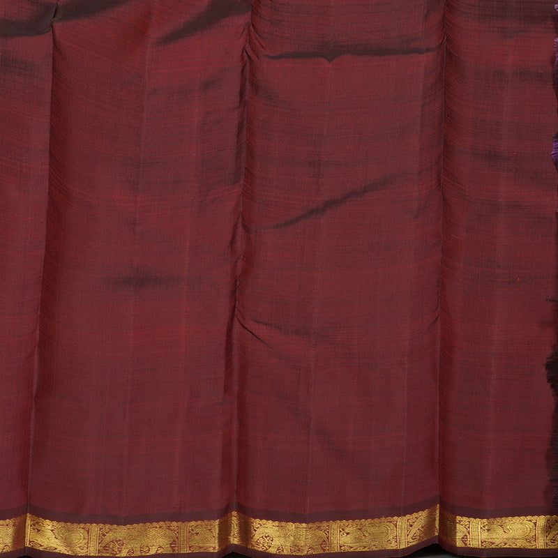 Hayagrivas Handloom Araku Maroon Kanjivaram Silk Saree BE435-SBS