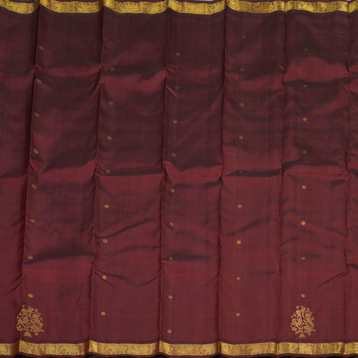 Hayagrivas Handloom Araku Maroon Kanjivaram Silk Saree BE435-SBS