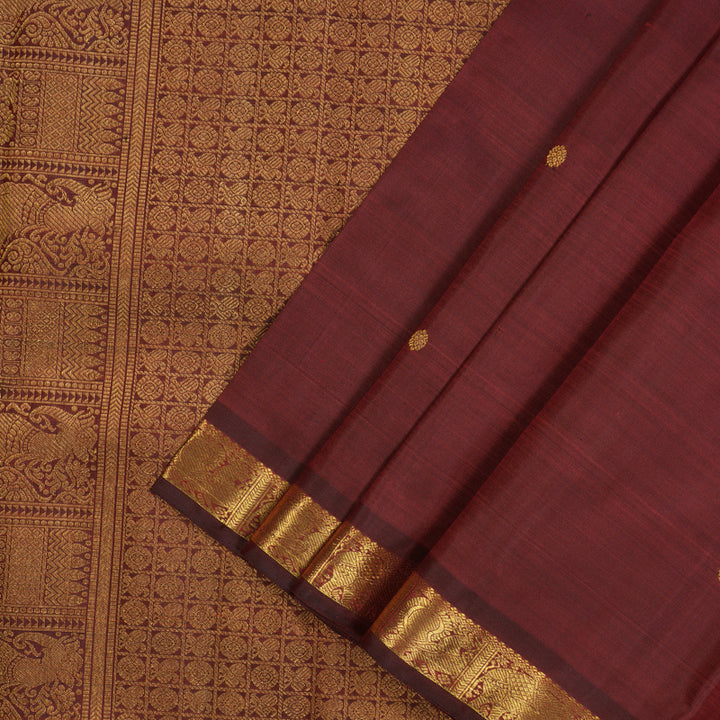 Hayagrivas Handloom Araku Maroon Kanjivaram Silk Saree BE435-SBS