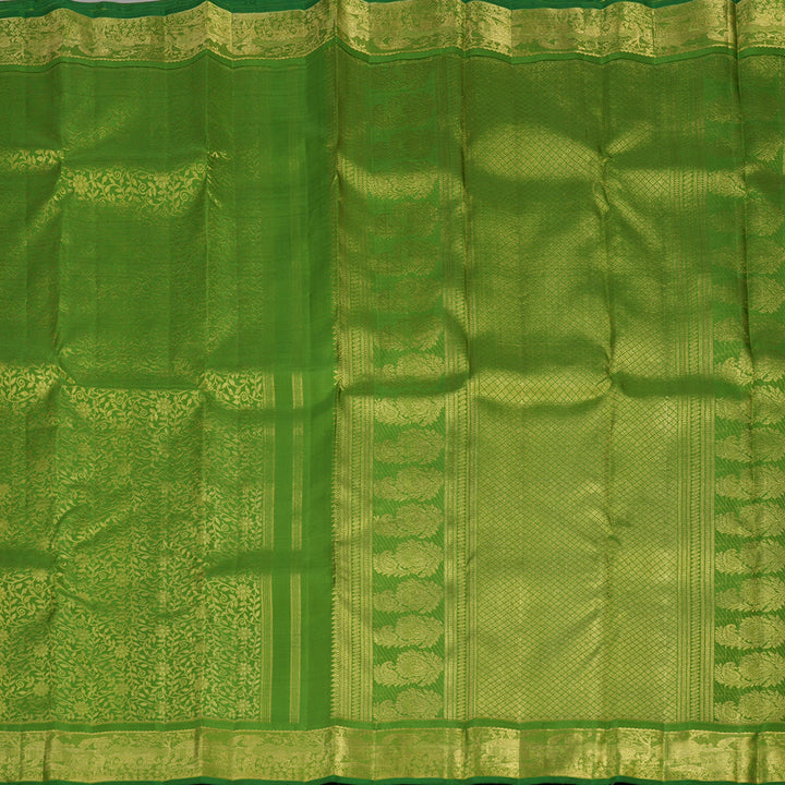 Hayagrivas Handloom Green Kanjivaram Silk Saree BE444-SBS