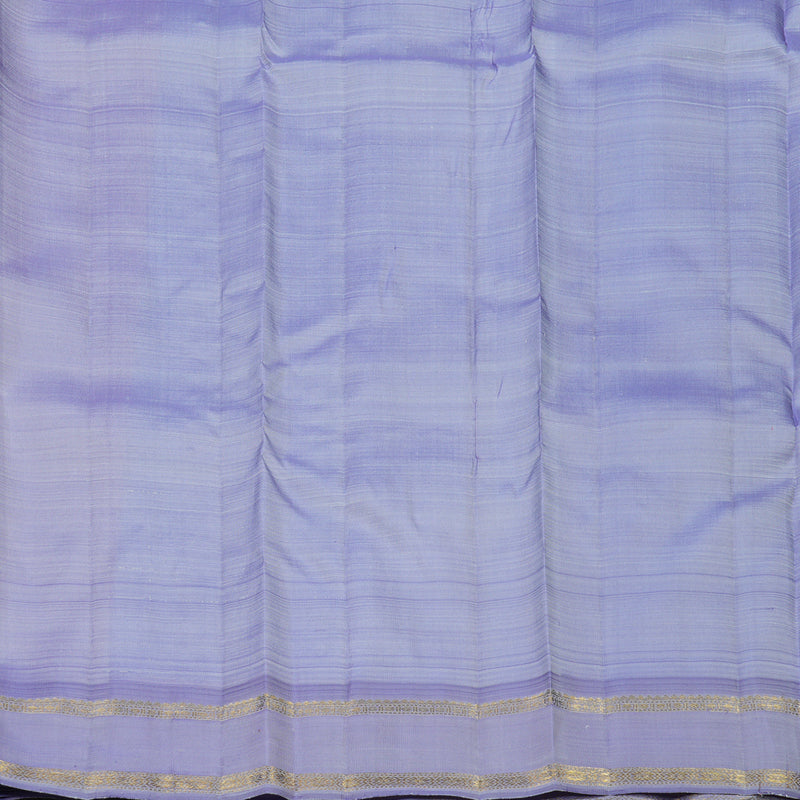 Hayagrivas Handloom Sky Blue Kanjivaram Silk Saree with Lavendar Border BE452-SBS