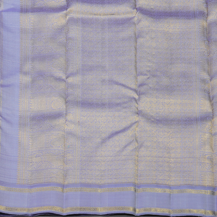 Hayagrivas Handloom Sky Blue Kanjivaram Silk Saree with Lavendar Border BE452-SBS