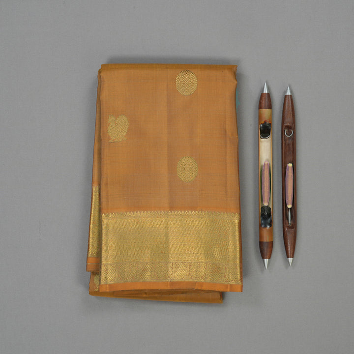Hayagrivas Handloom Fire Mustard Kanjivaram Silk Saree BE458-SBS