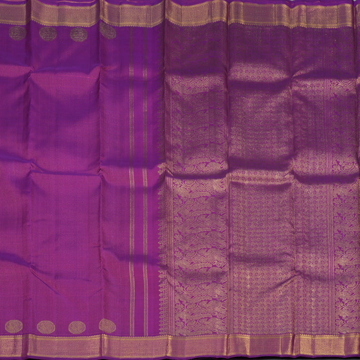 Hayagrivas Handloom Purple Kanjivaram Silk Saree BE462-SBS