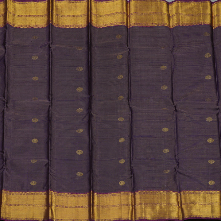 Hayagrivas Handloom Deep Violet Kanjivaram Silk Saree BE463-SBS
