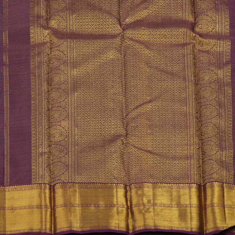 Hayagrivas Handloom Deep Violet Kanjivaram Silk Saree BE463-SBS