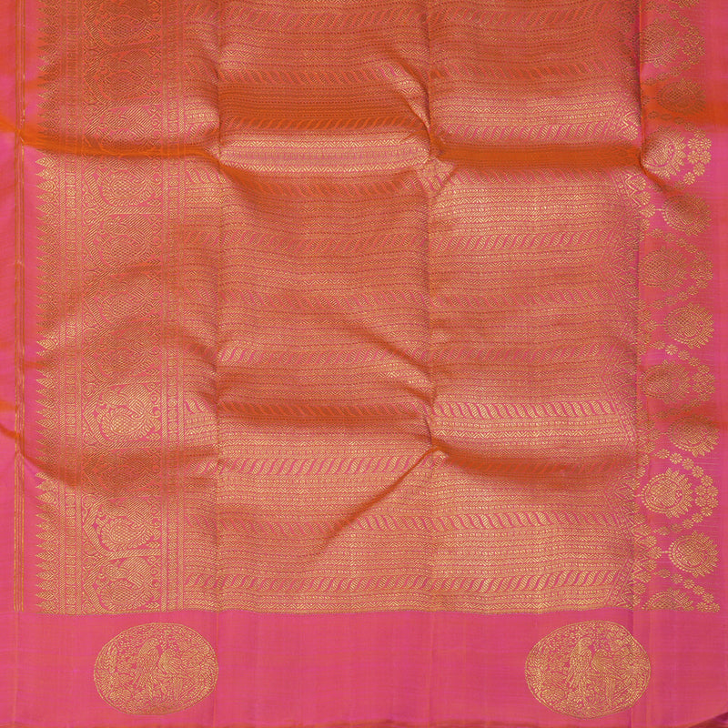 Hayagrivas Handloom Fuchsia Pink Kanjivaram Silk Saree BE465-SBS