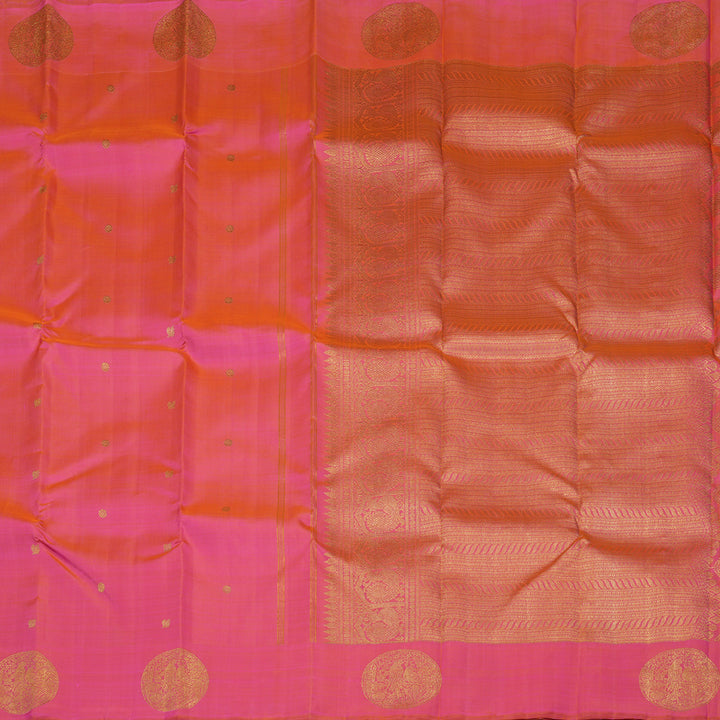 Hayagrivas Handloom Fuchsia Pink Kanjivaram Silk Saree BE465-SBS