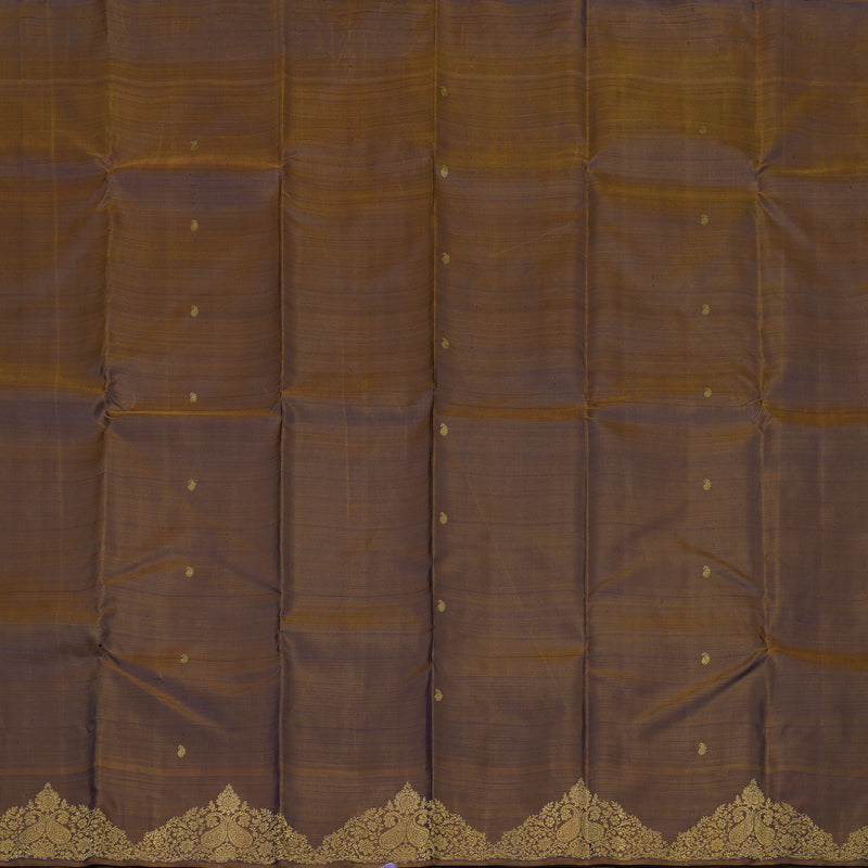 Hayagrivas Handloom Dual Tone (Brown & Purple) Kanjivaram Silk Saree BE466-SBS