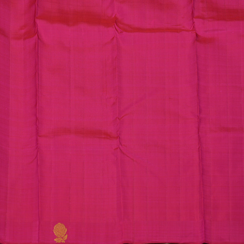 Hayagrivas Handloom Apple Green Kanjivaram Silk Saree with Mild Pink Border BE467-SBS