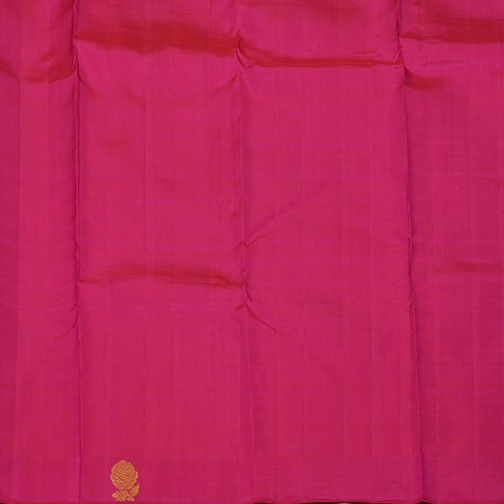 Hayagrivas Handloom Apple Green Kanjivaram Silk Saree with Mild Pink Border BE467-SBS