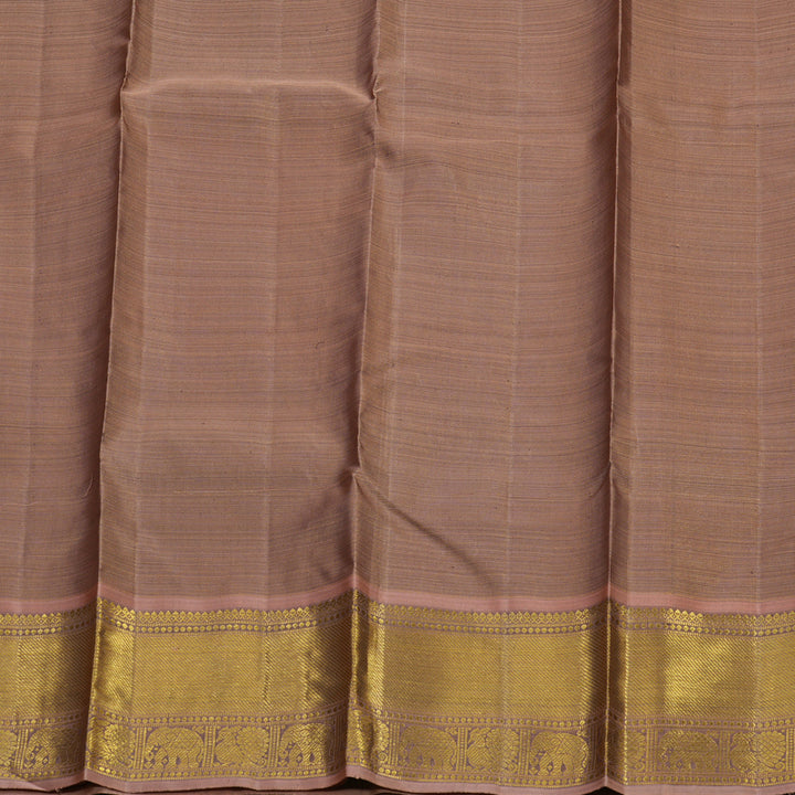 Hayagrivas Handloom Sea Green Kanjivaram Silk Saree with Rosewood Pink Border BE472-SBS