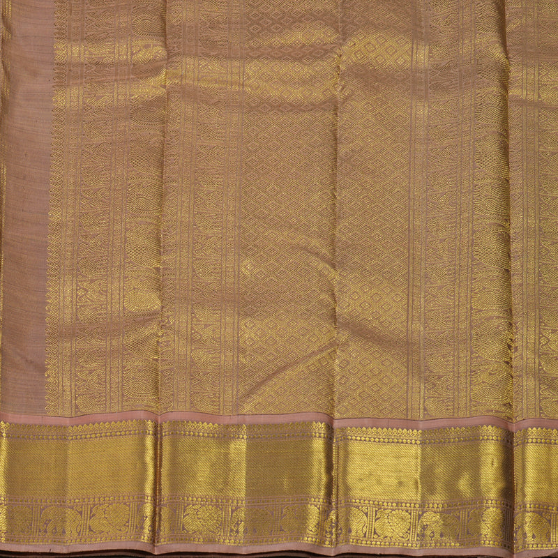 Hayagrivas Handloom Sea Green Kanjivaram Silk Saree with Rosewood Pink Border BE472-SBS