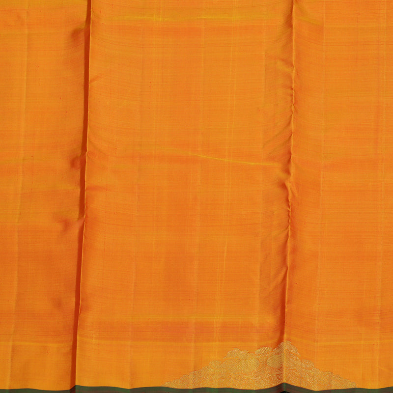 Hayagrivas Handloom Kanjivaram Ten Yards Silk Madisar in Orange BE473-SBS