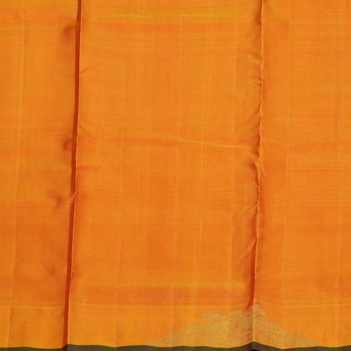 Hayagrivas Handloom Kanjivaram Ten Yards Silk Madisar in Orange BE473-SBS