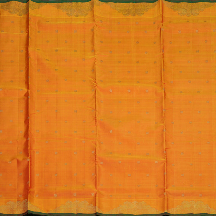 Hayagrivas Handloom Kanjivaram Ten Yards Silk Madisar in Orange BE473-SBS
