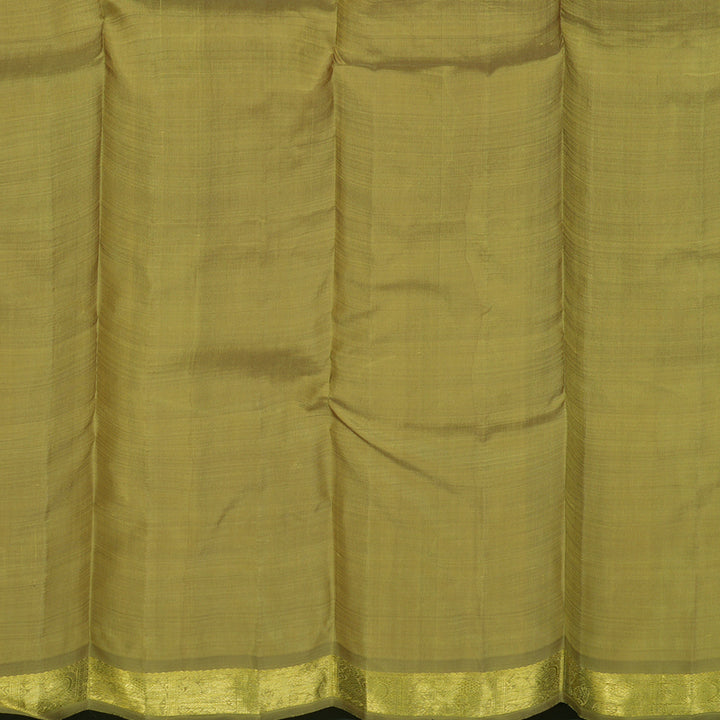 Hayagrivas Handloom Warm Olive Kanjivaram Silk Saree BE474-SBS