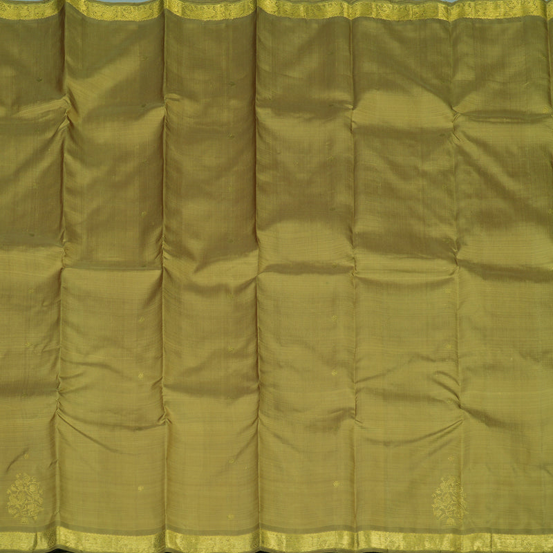 Hayagrivas Handloom Warm Olive Kanjivaram Silk Saree BE474-SBS