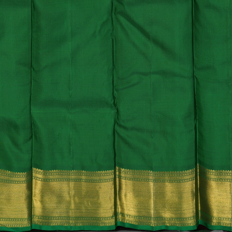 Hayagrivas Handloom Bright Pinkish-Orange Kanjivaram Silk Saree BE475-SBS