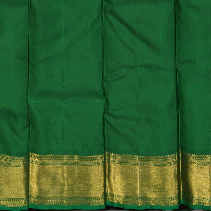 Hayagrivas Handloom Bright Pinkish-Orange Kanjivaram Silk Saree BE475-SBS