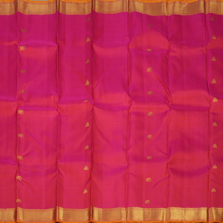 Hayagrivas Handloom Pink Kanjivaram Silk Saree BE477-SBS
