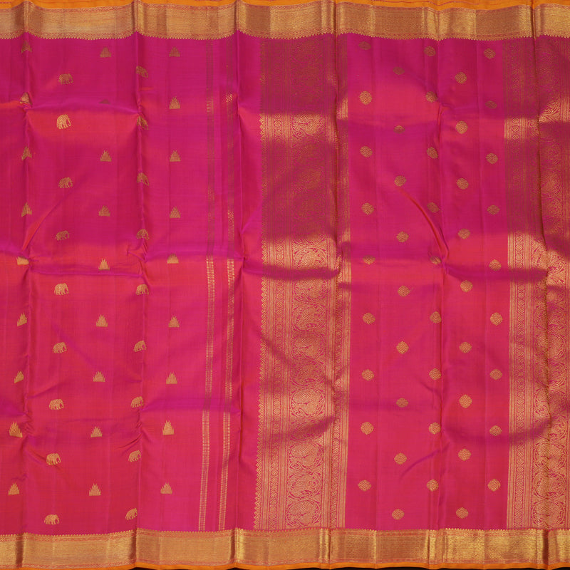 Hayagrivas Handloom Pink Kanjivaram Silk Saree BE477-SBS