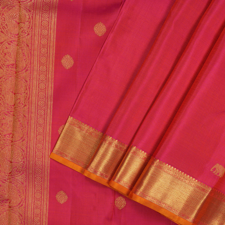 Hayagrivas Handloom Pink Kanjivaram Silk Saree BE477-SBS