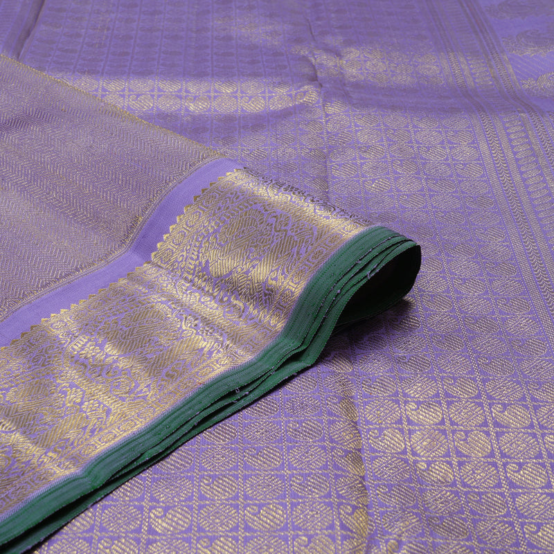 Hayagrivas Handloom Lavendar Kanjivaram Silk Saree BE479-SBS