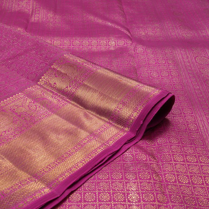 Hayagrivas Handloom Magenta Kanjivaram Silk Saree BE486-SBS