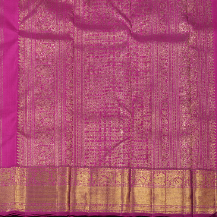 Hayagrivas Handloom Magenta Kanjivaram Silk Saree BE486-SBS