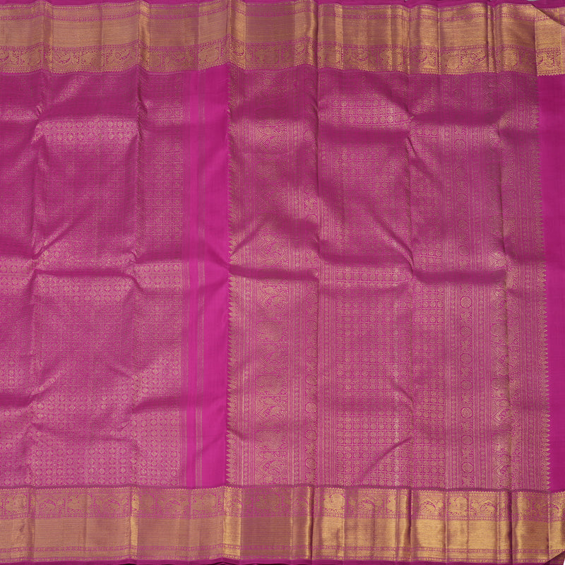 Hayagrivas Handloom Magenta Kanjivaram Silk Saree BE486-SBS