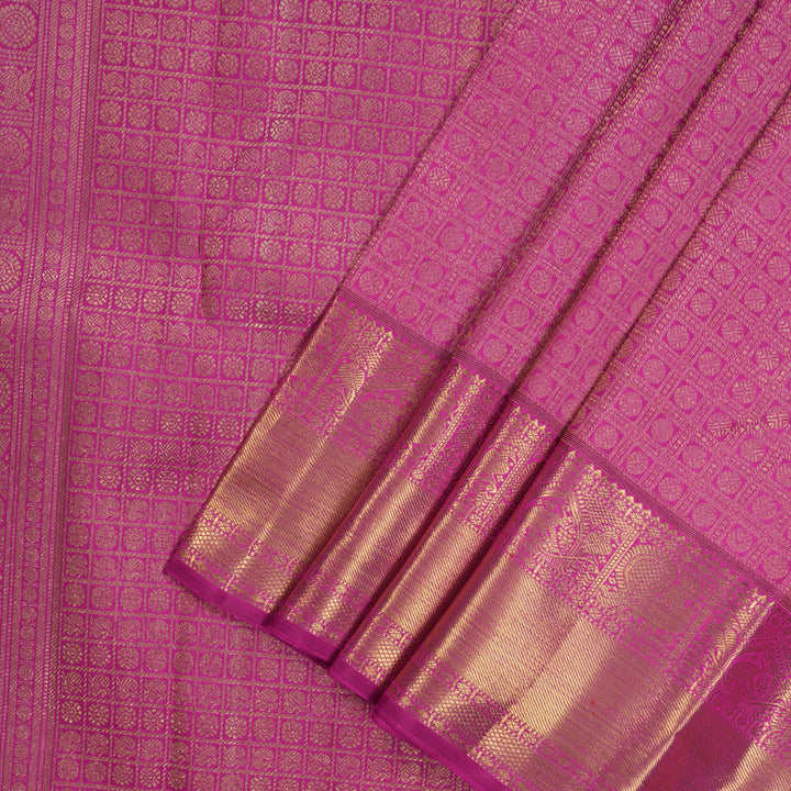 Hayagrivas Handloom Magenta Kanjivaram Silk Saree BE486-SBS