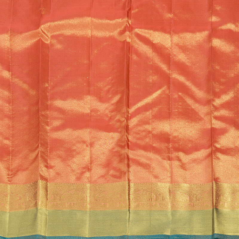 Hayagrivas Handloom shimmering Golden Yellow Kanjivaram Silk Saree BE496-SBS