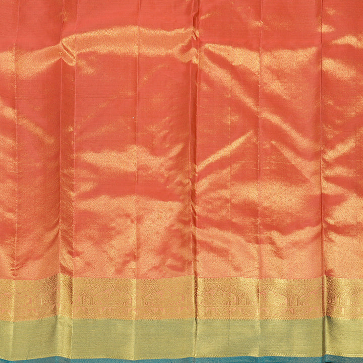 Hayagrivas Handloom shimmering Golden Yellow Kanjivaram Silk Saree BE496-SBS
